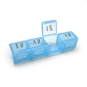 7 Day Pill Organizer Pill Box Storage Case Medical Case 28 Compartment Travel Portable Pill Box