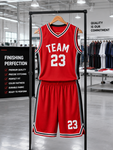 Basketball Team Wear Uniform Set Custom Design Sports Jersey and <b>Shorts</b>, OEM Basketball Apparel Supplier - Product Image 5