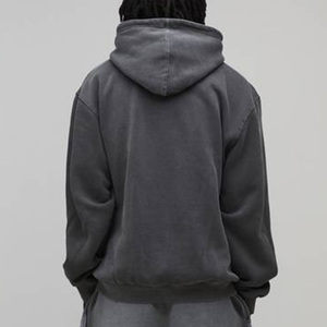 <b>Custom</b> Screen Print Design Cotton Fleece Sun Fade Men's Graphic Hoodies Streetwear Pullover Sweatshirt Manufacturer Supplier OEM - Product Image 2