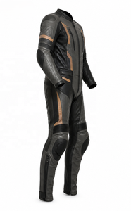 Traje de Motocicleta de Cuero de Una Pieza para Viajes de Larga Distancia |   Negro Marrón Gris |   Fabricante OEM ODM |   Diseño de Calidad Premium | - Product Image 2