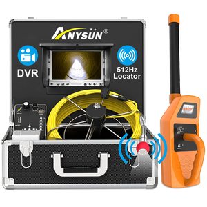 Cámara Endoscópica Industrial para Alcantarillado con Monitor de 7 Pulgadas, Transmisor Localizador de 512Hz, Resistente al Agua IP68 - Product Image 1
