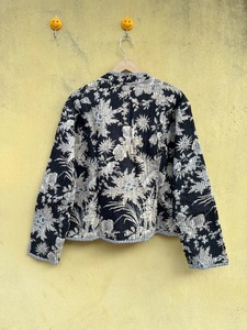 Chaqueta Reversible de Algodón con Estampado Floral para Mujer, Manga Larga, Cuello Camisero, Bolsillo con Parche, Botón Único - Product Image 6