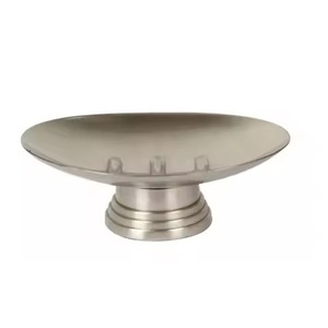 Rust Free Oval Soap Dish Countertop Soap Holder Modern Bathroom <b>Accessory</b> For Home & Hotel Use Great Price - Product Image 2
