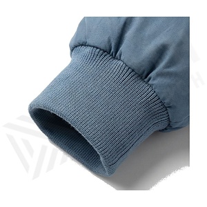 Hooded Quilted Waterproof <b>Bubble</b> Jacket Black Full Sleeve Winter Windproof Cotton Shell Knitted Fabric Polyester Filling Stand - Product Image 6