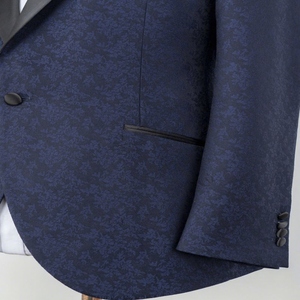Traje de boda a medida para hombre, talla grande, chaqueta de fiesta, blazer con solapa de pico, estilo italiano, esmoquin negro - Product Image 5
