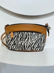 Bolso bandolera de piel auténtica con estampado de animales y pelo de estilo occidental para mujer, bolso bandolera de lujo de alta calidad al por mayor, novedad - Product Image 2