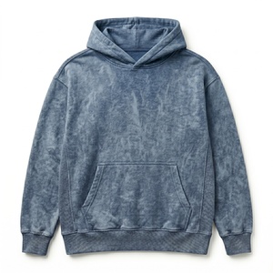 เสื้อฮู้ดดี้โอเวอร์ไซส์ผ้าฝ้ายพรีเมียมสำหรับผู้ชาย ล้างสีแบบแอซิดวอช คุณภาพสูง กันน้ำ ระบายอากาศได้ดี สไตล์สตรีทแวร์ ทนทาน ใส่สบาย เหมาะสำหรับฤดูหนาว - Product Image 1
