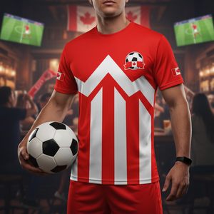 Maillot de football unisexe à drapeau national, T-shirt d'entraînement de football à manches courtes et col rond, Vêtements de sport OEM en gros - Product Image 2