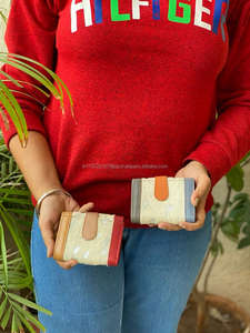 กระเป๋าคลัทช์หนังวัวขนสัตว์แบบลำลองมีสไตล์ที่ใส่บัตรและเส้นผมบนหนังกระเป๋าใส่เหรียญขนาดเล็ก - Product Image 2