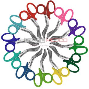 Vente en gros Ciseaux de traumatologie EMT manuels tranchants 5.5 "Ciseaux à bandage Lister Poignée ergonomique robuste Poignée confortable CE - Product Image 1