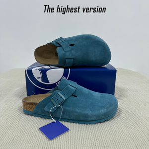 Zuecos de Cuero Genuino para Mujer, con Suela de Corcho y Soporte de Arco, Estilo Borkenstock, de Gamuza de Vaca, Superventas en Amazon en Europa y Estados Unidos - Product Image 4