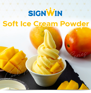 Achats en ligne Mélange de poudre de crème glacée molle à la mangue 1kg Matières premières de haute qualité Additifs de sucre Poudre d'eau fine fruitée - Product Image 4
