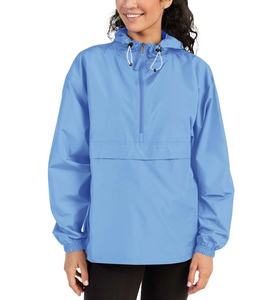 Veste coupe-vent en nylon de haute qualité en gros pour femmes, veste décontractée à capuche, respirante, en nylon, pour l'extérieur - Product Image 5