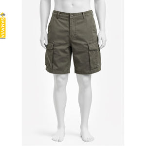 กางเกงขาสั้นคาร์โก้ผู้ชาย แซมาเวีย ผ้าโพลีเอสเตอร์/ผ้าฝ้ายแคนวาส แห้งเร็ว ระบายอากาศได้ดี เอวยางยืด ทนทาน สวมใส่สบายในฤดูร้อน มีกระเป๋าด้านหน้าทันสมัย - Product Image 2
