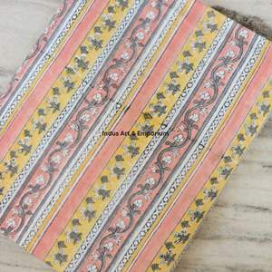 Tela de Algodón Cambray Estampada a Bloques 60x60, Tela de Algodón con Estampado Tradicional Jaipuri - Product Image 3