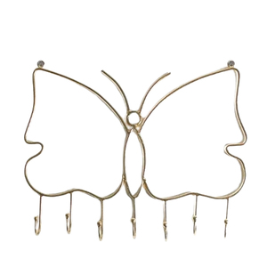 Simple Style Stainless Steel Metal Unique Silver Shinny Polished Wall Mounted Hanger Vintage New Style - Product Image 4