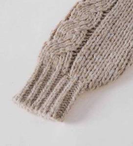 Winter Korean Long Front Street Style O-Neck Cable Knit <b>Sweater</b> for Women <b>Plus</b> <b>Size</b> Loose Fit Pullover Fall/Winter New Style - Product Image 3