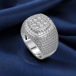 Anillo de Lujo para Hombre con Moissanita, Totalmente Cubierto de Piedras, Corte Brillante Personalizado, Chapado en Oro Rosa sobre Plata 925, Estilo Hip Hop, Regalo de Aniversario, Compromiso o Boda - Product Image 6