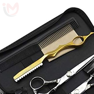 Professional Barber Hair Scissors <b>Set</b> 6 Inch with <b>Razor</b> Stainless Steel Salon Hairdressing Tool Kit - Product Image 2