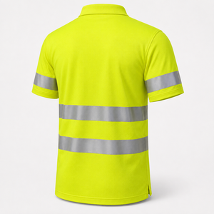 Uniforme Reflectante Tipo Polo, Personalizado de Fábrica, Tela de Poliéster, con Bolsillo, Ropa de Trabajo de Mantenimiento, con Franjas Reflectantes, Fabricante de Ropa de Trabajo - Product Image 3