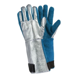 Guantes de Soldadura de Cuero Vacuno y Aluminio, Resistentes al Fuego, a la Abrasión y de Alta Resistencia, para Bomberos y Seguridad Laboral - Product Image 2