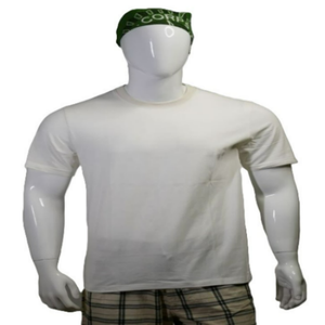 Camiseta de Cuello Redondo para Hombre de Alta Calidad, 100% Algodón, Estilo Urbano Azul Marino, Lavado para un Look Casual, Tejido Sólido, Ecológico - Product Image 4