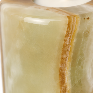 Support de bougie cylindrique en onyx naturel translucide, style Wabi Sabi, pour décoration de table, hôtel, spa, mariage, vente en gros, onyx arrondi - Product Image 3