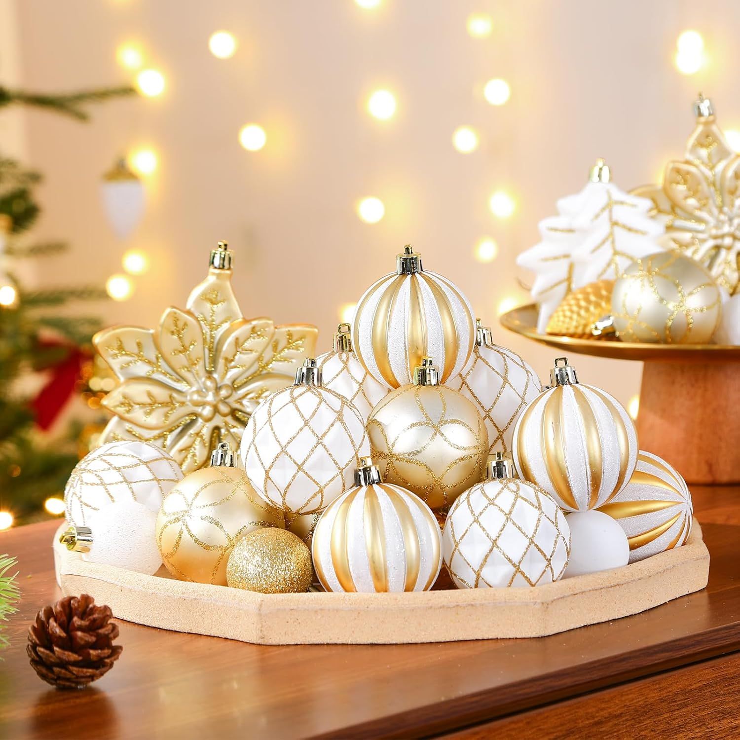 Gold and White Color