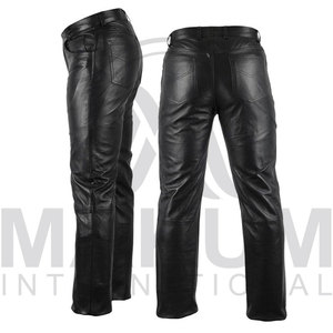 Pantalones de Cuero para Hombre Hechos a Medida al por Mayor, Diseño Único, MOQ Bajo - Product Image 4
