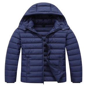 Men’s Casual Padded Winter Jacket <b>Warm</b> Lightweight Quilted Outdoor Coat with Full Front Zip and Functional Pockets - Product Image 1