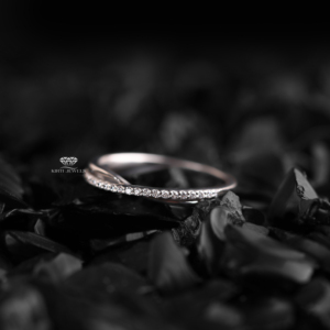 Curved Lab Grown Diamond Twisted Wedding Band 14K Gold Minimalist Stackable Bridal <b>Ring</b> Matching Band Manufacturer Supplier - Product Image 4