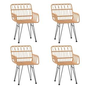 ชุดโต๊ะรับประทานอาหารในสวนหวายโพลีสีดำขนาดกลางตามหลักสรีรศาสตร์ - Product Image 4