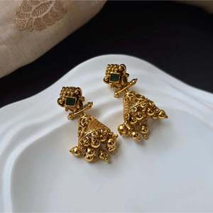Floral Pearl Stud and Drop Earrings-Classic Bohemian Religious Jewelry for Wedding and Party - Product Image 2