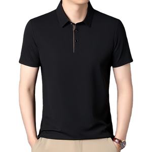 Bangladesh China Factory Price Custom Logo Embroidery spring autumn casual base layer Cross-border thin <b>long</b>-<b>sleeved</b> <b>polo</b> <b>shirt</b> - Product Image 1