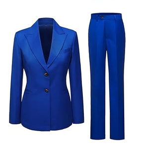 Latest Model Women Formal Business <b>Suits</b> Wedding Wear Two Pieces Casual Office Dress Pant Coat With Custom Logo Pant Coat Sets - Product Image 2