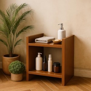 Walnut Wood Art Deco Side <b>Table</b> with Geometric Veneer Inlays | Wholesale - Product Image 4