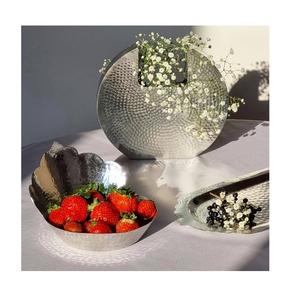 Bol à fruits en acier inoxydable couleur argent, qualité supérieure, forme ronde, taille personnalisée, bol de service pour chocolats - Product Image 4