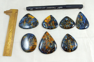 Rara Piedra Preciosa Natural de Pietersita Suelta, Cabujón Multicolor para Joyería, Lote al por Mayor, Cabujón Curativo Pulido a Mano, Radha Arts - Product Image 4