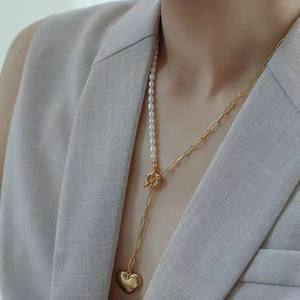 Collar Ajustable en Forma de Y de Marca Retro Francesa, Perla de Agua Dulce de Zhuji, Collar de Gran Marca de Nicho - Product Image 3