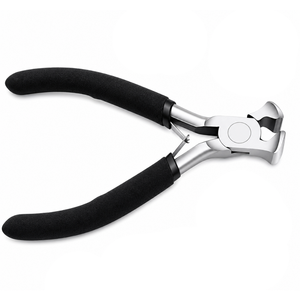 Alicates cortadores de extremos de acero inoxidable con mango negro, cortador de alambre de precisión para fabricación de joyas y trabajos de reparación DIY - Product Image 5