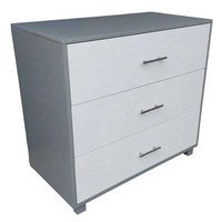 Armoire de chambre moderne en bois massif avec 3 tiroirs pour salle de sport, villa, atelier, salle à manger, salon, extérieur, hôpital et escalier