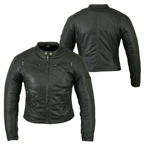 Veste en cuir véritable pour femme, usage décontracté, qualité supérieure, fermeture éclair sur le devant, coupe-vent, écologique, respirante - Product Image 5