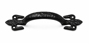 Poignée de porte en fer forgé noir, poignée moderne en fer martelé pour l'entrée de chambre d'hôtel, marque Omg Industries, garantie 1 an, facile à installer - Product Image 4