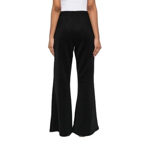 Pantalones deportivos de forro polar para mujer, de uso diario informal, de algodón, de talle alto, con forro polar cepillado, proveedor de logotipos personalizados, suministro de fábrica - Product Image 2