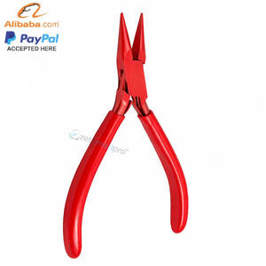 Pince à bec de canard rose pour la fabrication de bijoux, en acier inoxydable de haute qualité avec pointe de précision fine pour le façonnage et le perlage de fils, OEM - Product Image 4