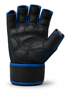 Custom Logo Unisex Leather Fitness Gloves <b>Half</b> Finger Weight Lifting Non <b>Slip</b> Breathable Gym Training Body Building Protect Hand - Product Image 3