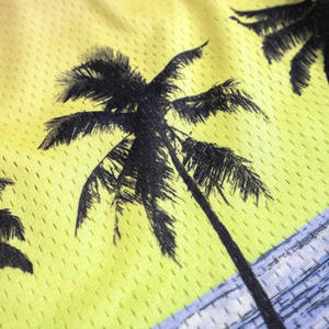 Breathable Men Summer Shorts 100% Cotton Casual Streetwear Mesh Shorts <b>Elastic</b> Waist Lightweight Jogging Gym Shorts - Product Image 3