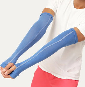 Manches de bras uniques à motifs, protection solaire d'été, compression, antibactériennes, rafraîchissantes, en soie glacée, protection UV, manches longues unisexes - Product Image 2