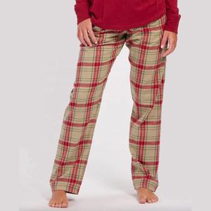 Pijama de cuadros de franela de Reno para mujer, ropa de calle transpirable y cómoda para mujer - Product Image 2