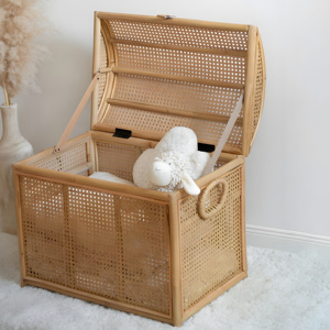 Best price woven rattan chest high quality wicker toy <b>storage</b> bedroom decor <b>clothes</b> organizer basket - Product Image 3